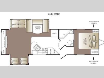 Floorplan - 2011 Keystone RV Outback 295RE