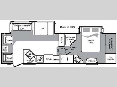 Floorplan - 2011 Keystone RV Cougar 291RLSWE