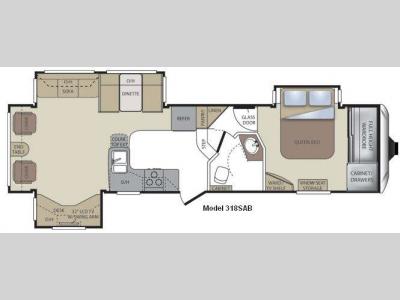 Floorplan - 2011 Keystone RV Cougar 318SAB