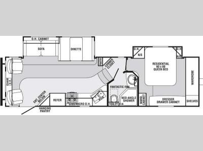 Floorplan - 2011 Palomino Sabre 29CKDS