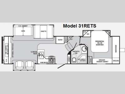 Floorplan - 2011 Palomino Sabre 31RETS
