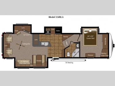 Floorplan - 2011 Keystone RV Mountaineer 324RLQ