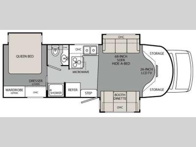 Floorplan - 2011 Holiday Rambler Augusta B Plus 29 PBT