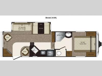 Floorplan - 2011 Keystone RV Laredo 265RL