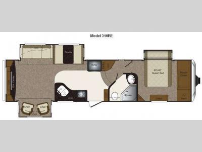 Floorplan - 2011 Keystone RV Laredo 310RE