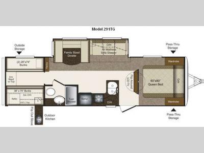 Floorplan - 2011 Keystone RV Laredo Super Lite 291TG