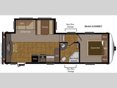 Floorplan - 2011 Keystone RV Sprinter Copper Canyon 262FWRET