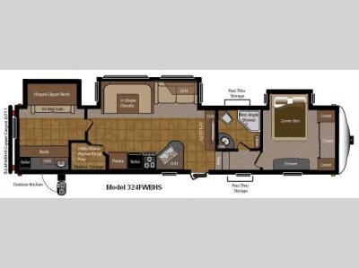 Floorplan - 2011 Keystone RV Sprinter Copper Canyon 324FWBHS