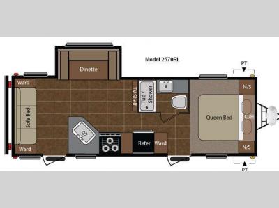 Floorplan - 2011 Keystone RV Summerland 2570RL