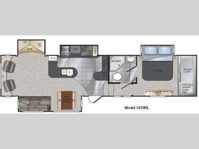 Floorplan - 2011 Keystone RV Alpine 3450RL