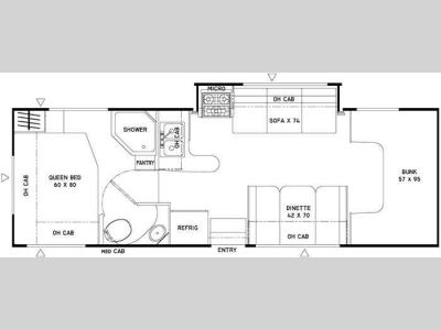 Floorplan - 2011 Coachmen RV Freelander 27QB