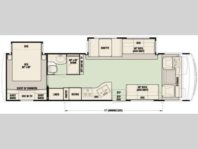Floorplan - 2011 Newmar Bay Star 3302