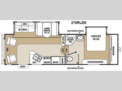 Floorplan - 2011 Coachmen RV Chaparral 276RLDS
