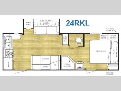Floorplan - 2011 Gulf Stream RV Conquest 24RKL Lite