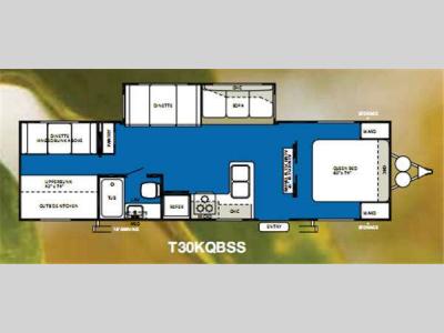Floorplan - 2011 Forest River RV Wildwood 30KQBSS