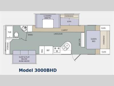 Floorplan - 2011 Prime Time Manufacturing Tracer 3000BHD