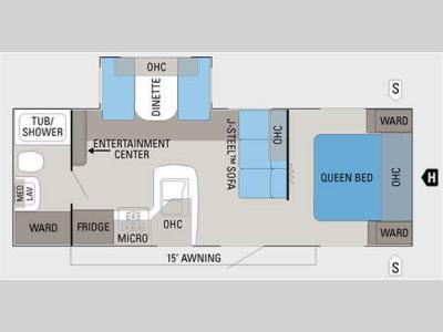 Floorplan - 2011 Jayco Jay Flight 24FBS