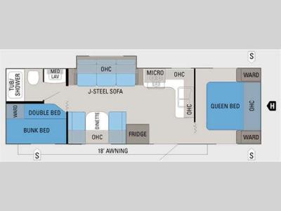 Floorplan - 2011 Jayco Jay Flight 28BHS