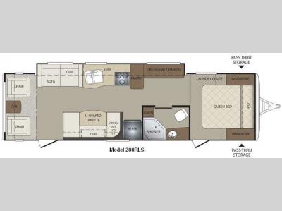 Floorplan - 2011 Keystone RV Bullet 288RLS