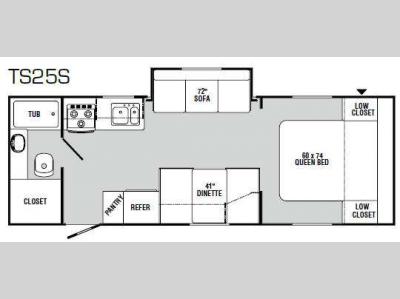 Floorplan - 2011 R-Vision Trail Sport TS25S