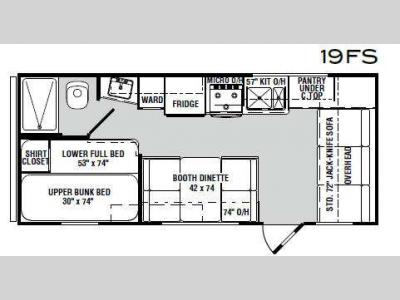 Floorplan - 2011 R-Vision Super Sport 19FS