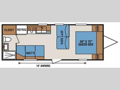 Floorplan - 2011 KZ Sportsmen S240FB