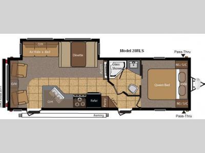 Floorplan - 2011 Keystone RV Hornet 28RLS