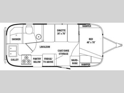 Floorplan - 2011 Airstream RV Flying Cloud 20