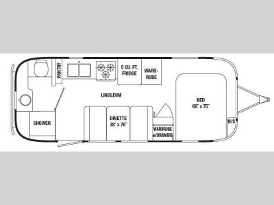 Floorplan - 2011 Airstream RV Flying Cloud 23 FB