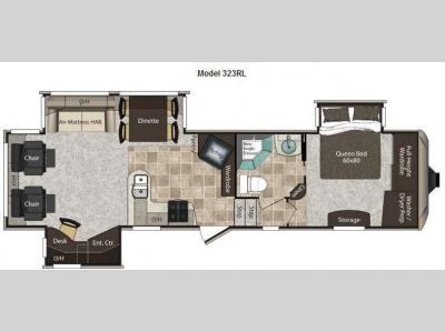 Floorplan - 2011 Keystone RV Montana High Country 323RL