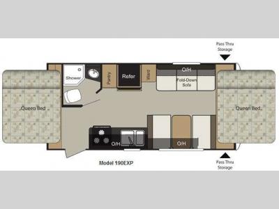 Floorplan - 2011 Keystone RV Passport Express SL 190EXP