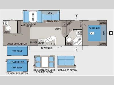 Floorplan - 2011 Jayco Eagle Super Lite 30.5DBSA