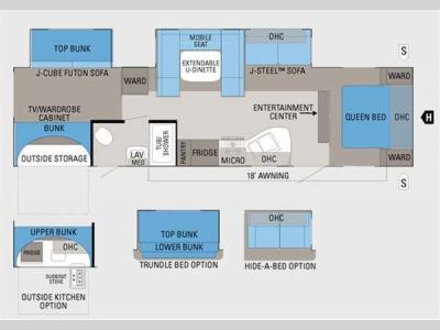Floorplan - 2011 Jayco Jay Flight G2 32BHDS