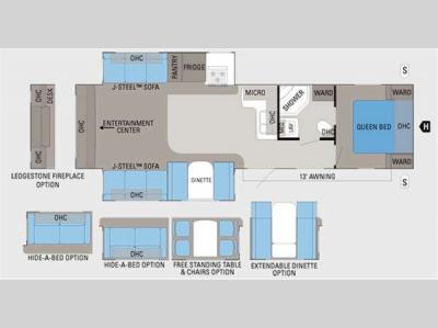 Floorplan - 2011 Jayco Jay Flight G2 33RLDS