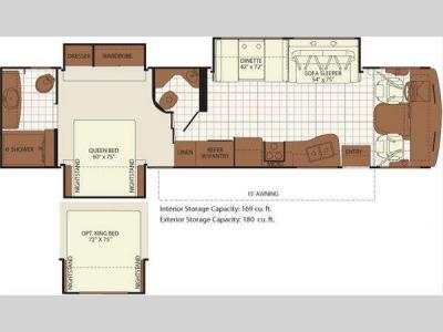 Floorplan - 2011 Fleetwood RV Bounder Classic 36R