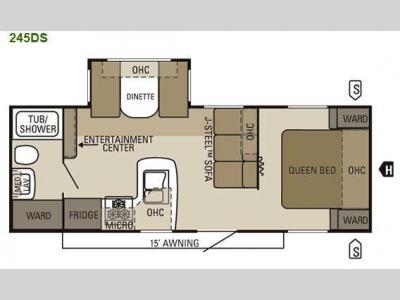 Floorplan - 2011 Starcraft  Autumn Ridge 245DS