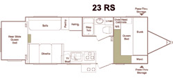Floorplan - 2006 Keystone RV Outback 23RS