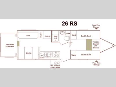 Floorplan - 2006 Keystone RV Outback 26RS