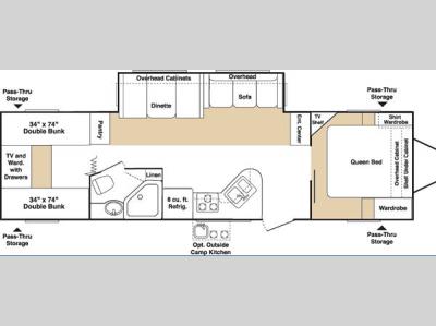 Floorplan - 2006 Keystone RV Outback Sydney 31RQS