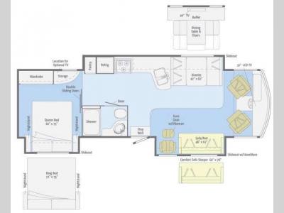 Floorplan - 2011 Winnebago Sightseer 33C