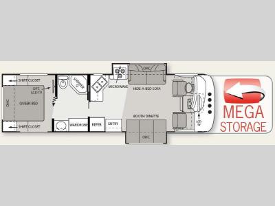 Floorplan - 2011 Four Winds RV Hurricane 31D