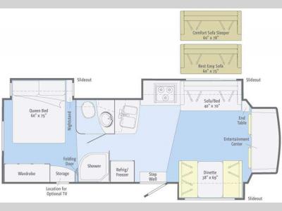 Floorplan - 2011 Winnebago Aspect 30C