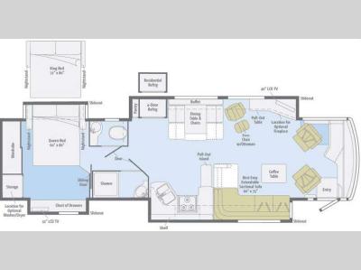 Floorplan - 2011 Winnebago Journey 40U