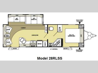 Floorplan - 2010 Forest River RV Salem 28RLSS