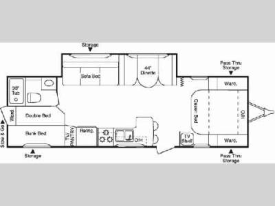 Floorplan - 2006 Keystone RV Zeppelin ZII Z 291