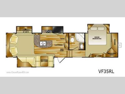 Floorplan - 2011 CrossRoads RV Seville VF35RL