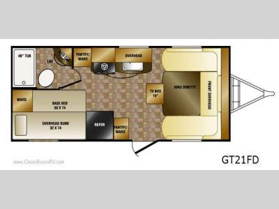 Floorplan - 2011 CrossRoads RV Slingshot GT21FD