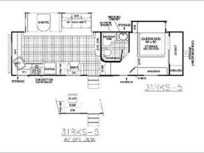 Floorplan - 2011 EverGreen RV Ever-Lite 31RKS-5