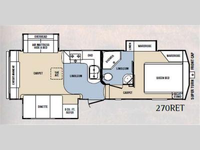 Floorplan - 2011 Prime Time Manufacturing Crusader 270RET