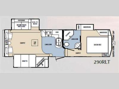 Floorplan - 2011 Prime Time Manufacturing Crusader 290RLT